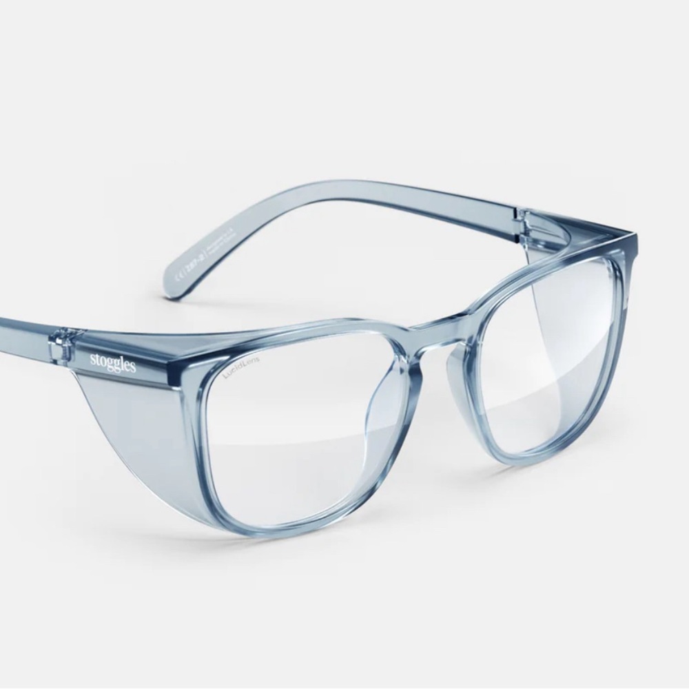 Blue Stoggles Square Safety Glasses